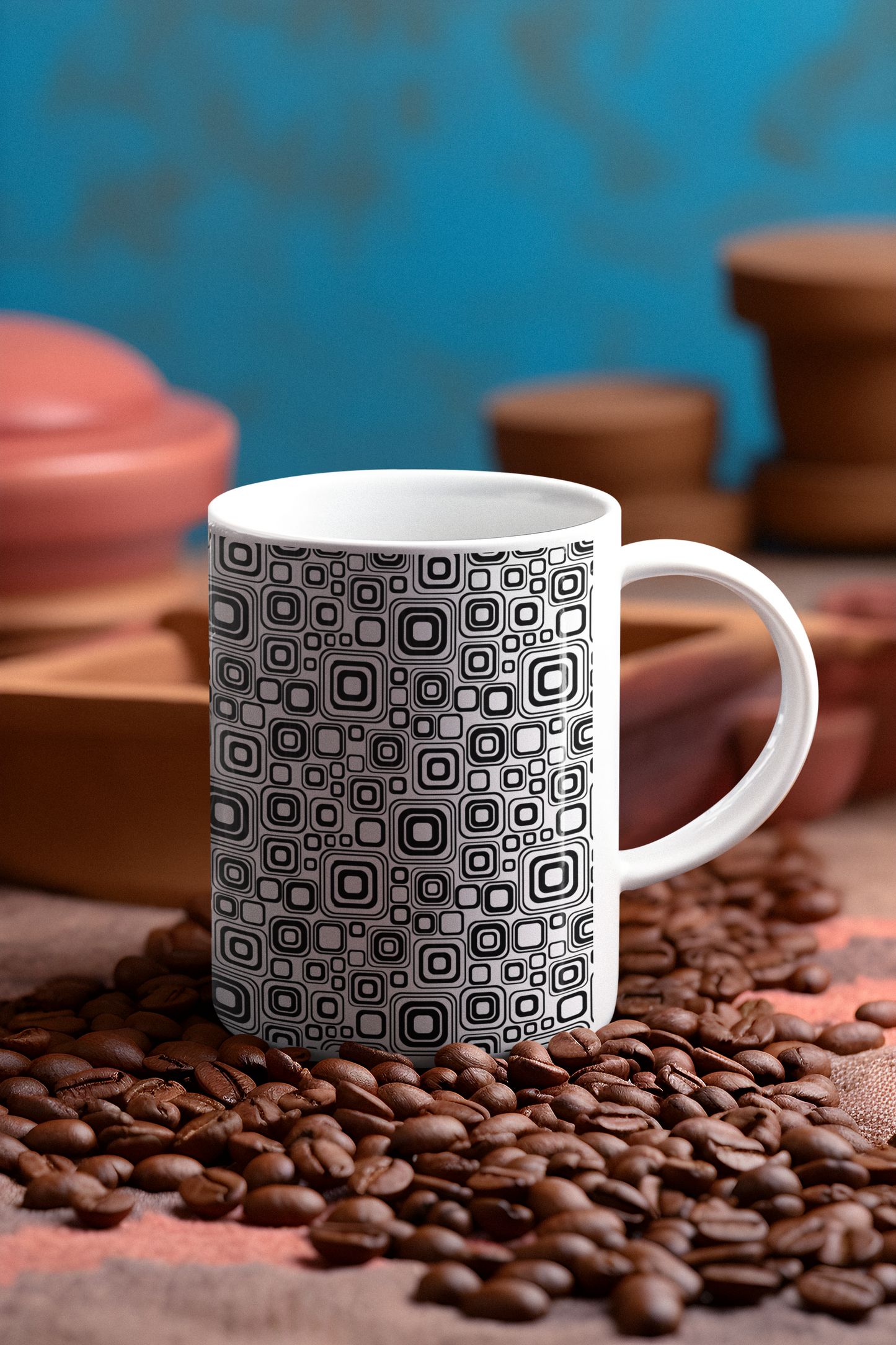 Piedmont Mid Century Modern Style Mug