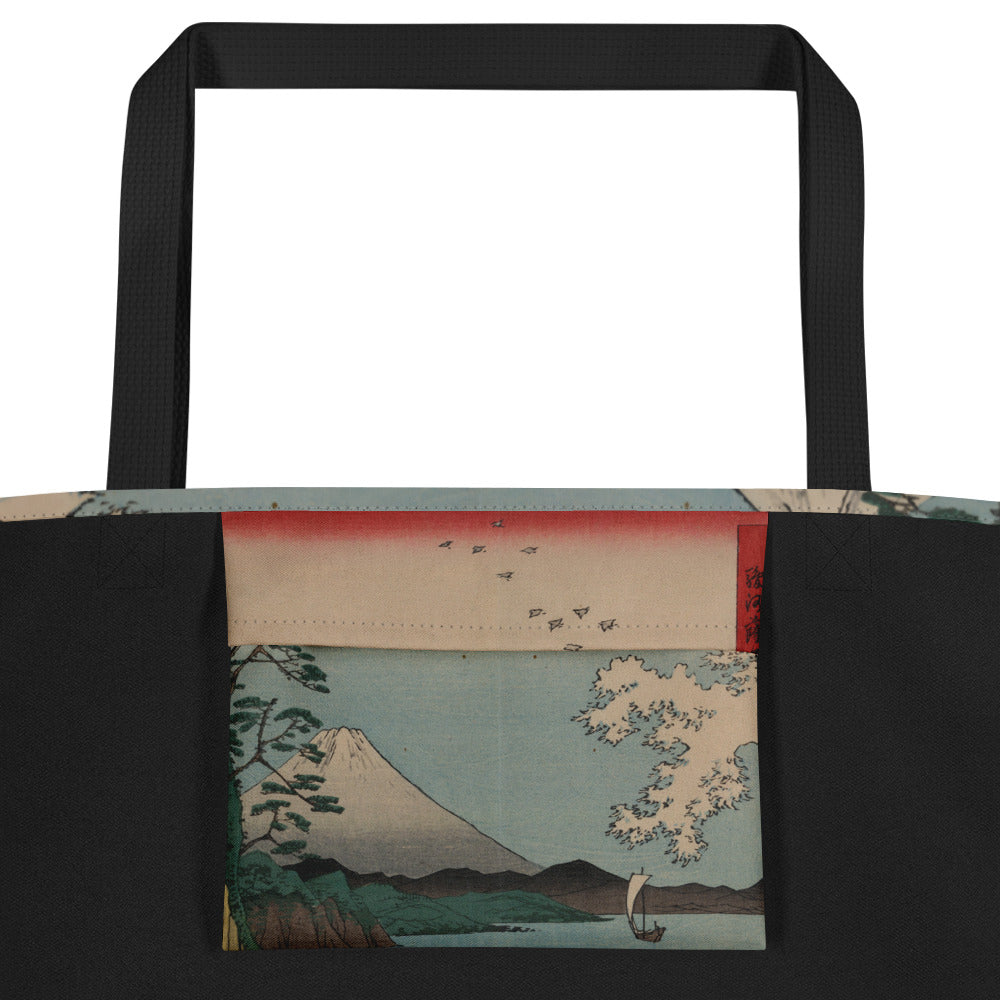 Japanese Vintage Suruga Bay Waves Tote bag LARGE