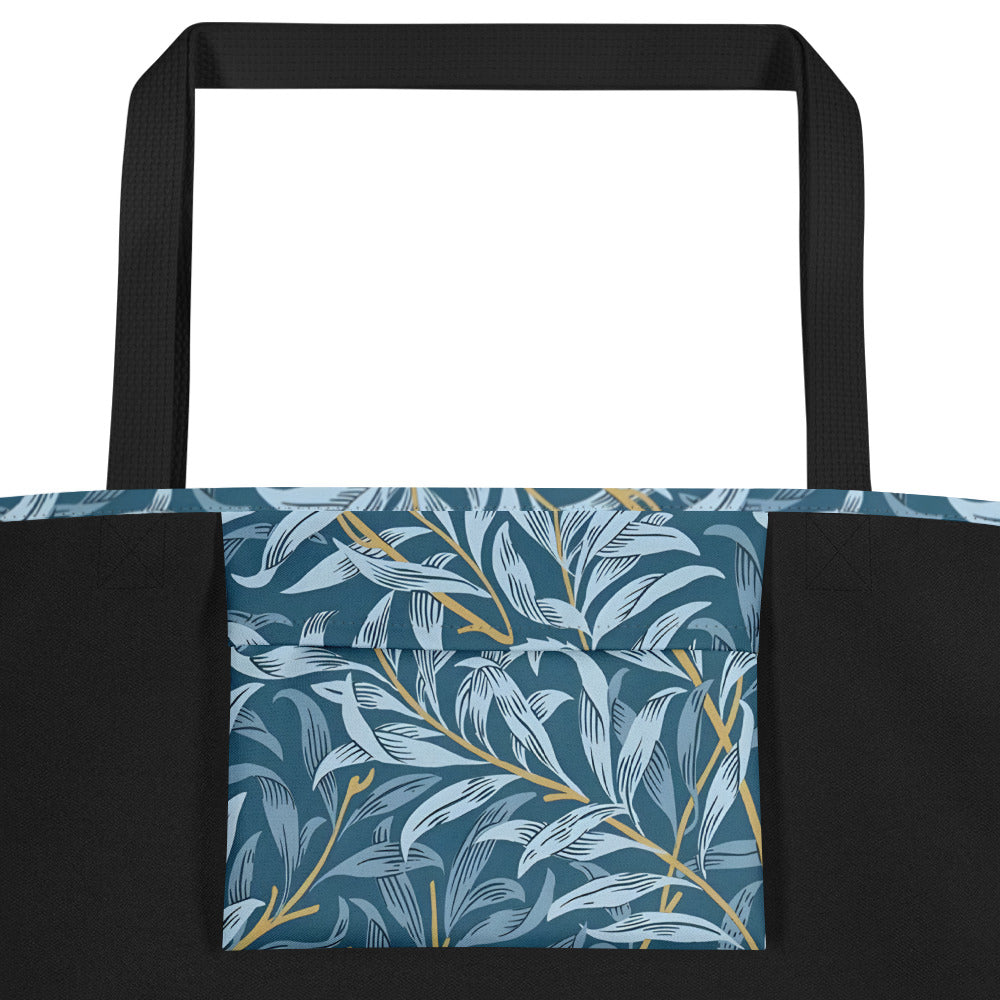 William Morris Blue Floral Print Tote bag LARGE