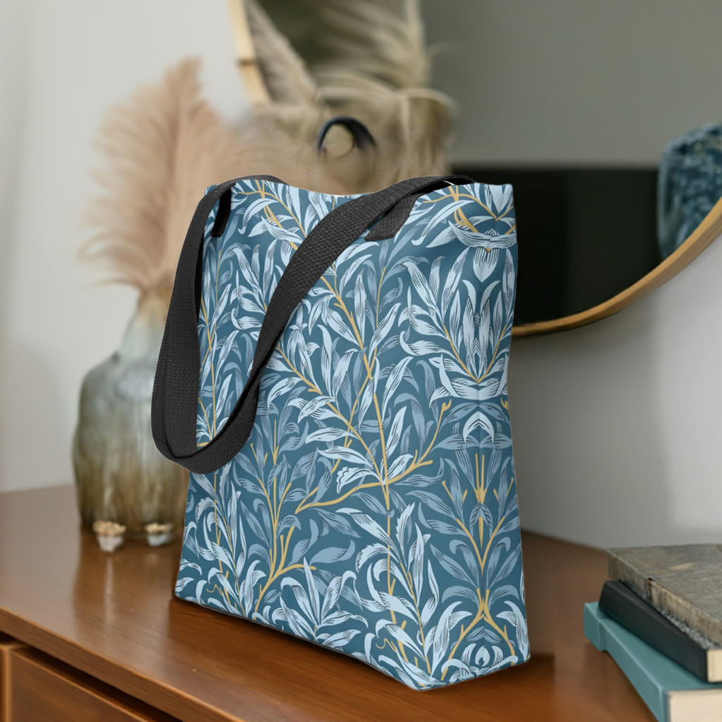 William Morris Blue Floral Print Tote bag MEDIUM