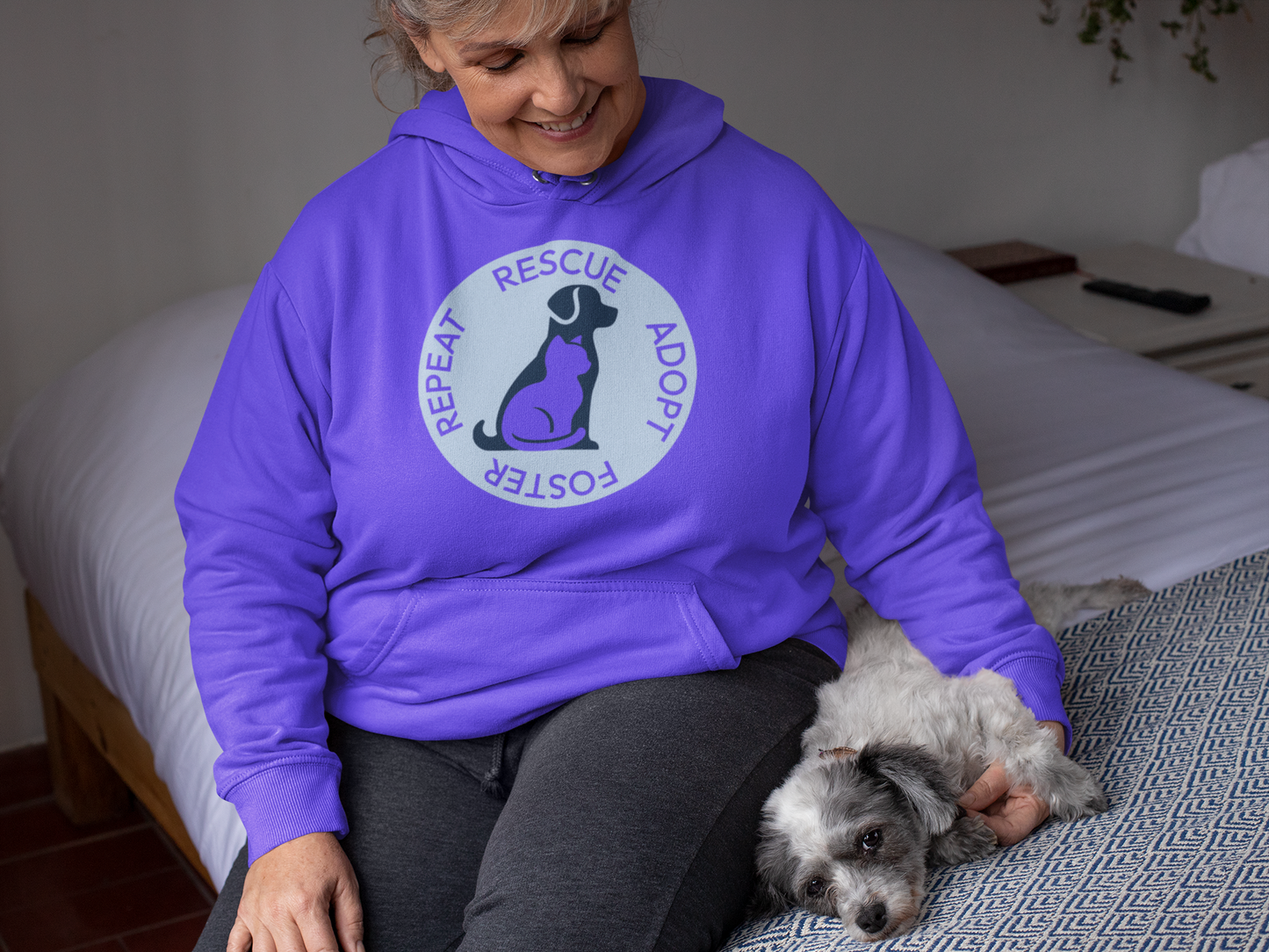 Rescue Adopt Foster Repeat Unisex Hoodie