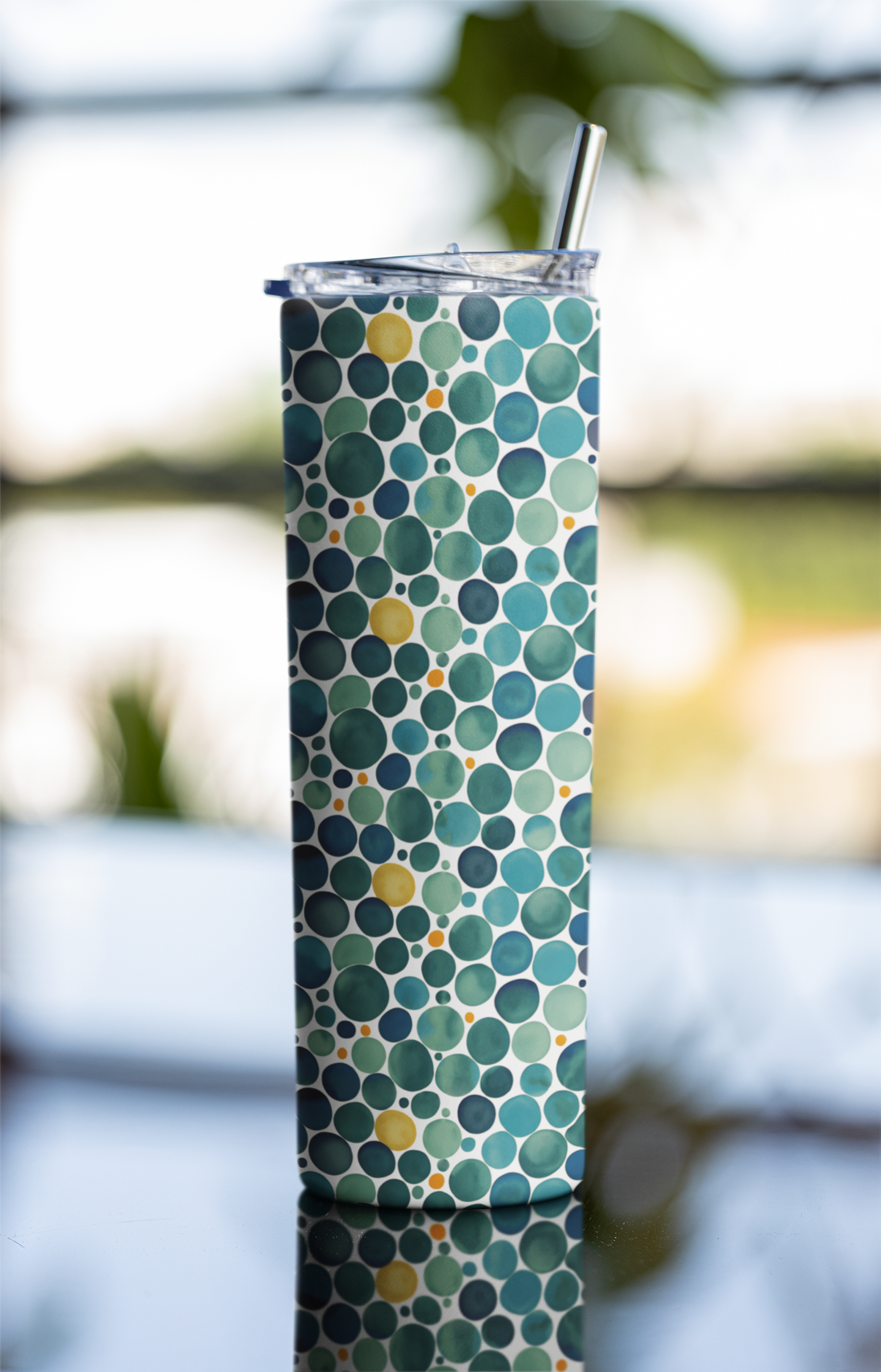 Spebbles Mid Century Mod Style Stainless steel tumbler
