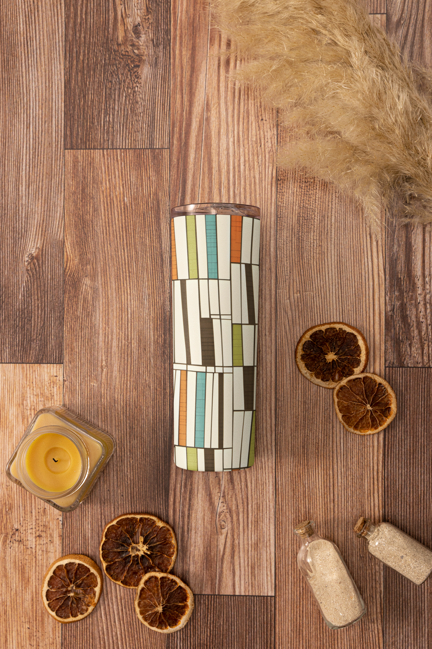 Blok Mid Century Mod Stainless steel tumbler