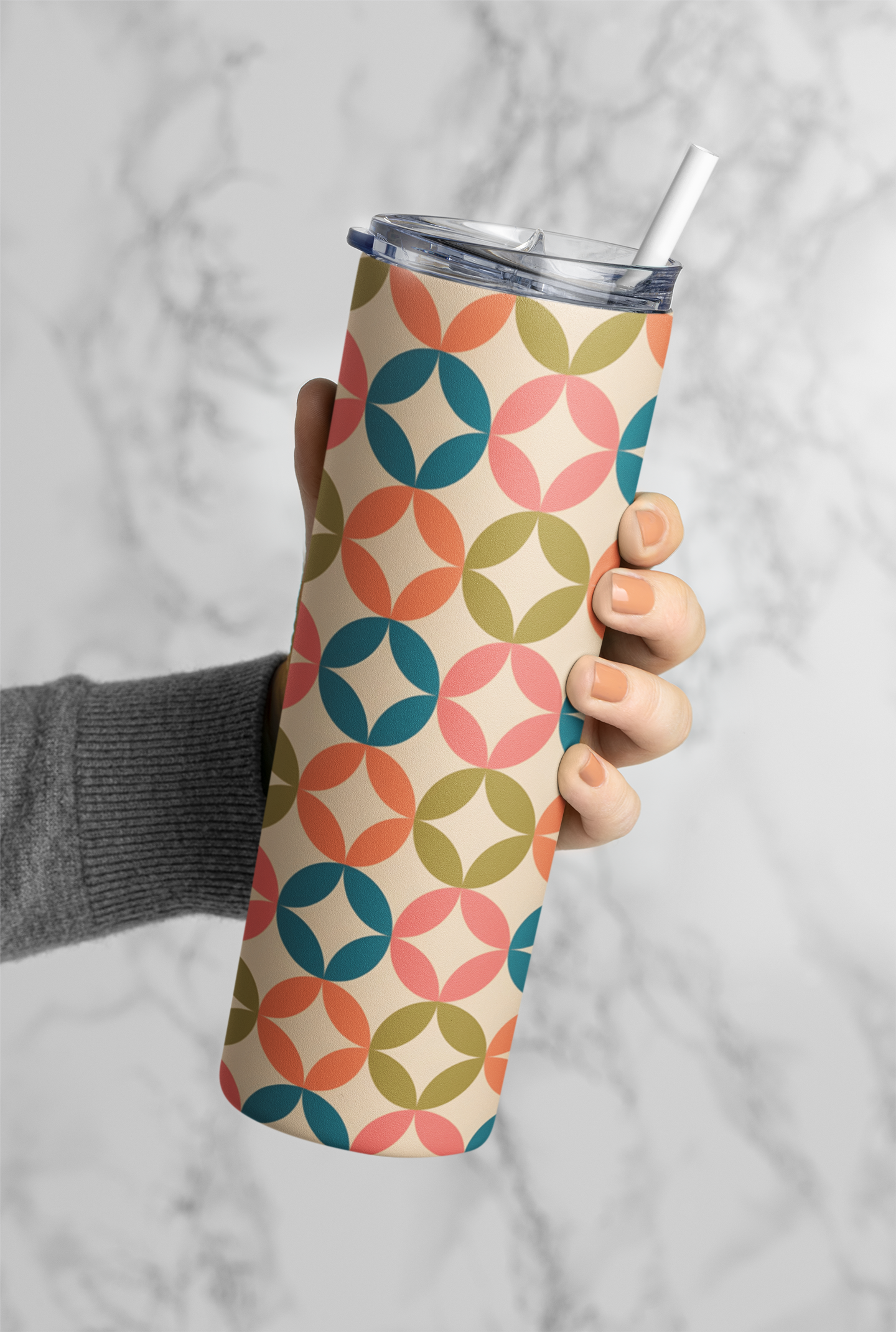 Constellation Mid Century Mod Stainless steel tumbler