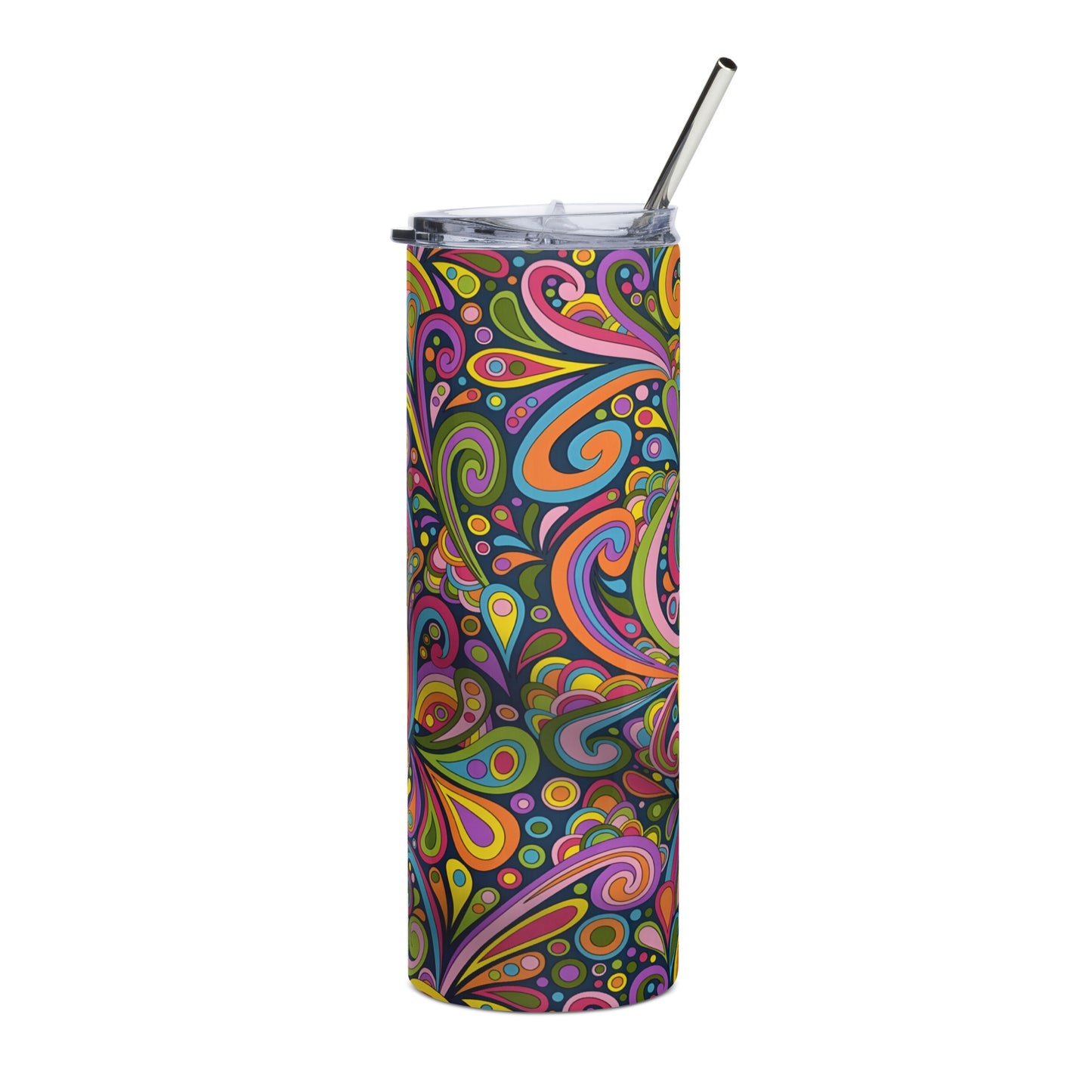 60s Retro Psychedelic Stainless steel tumbler