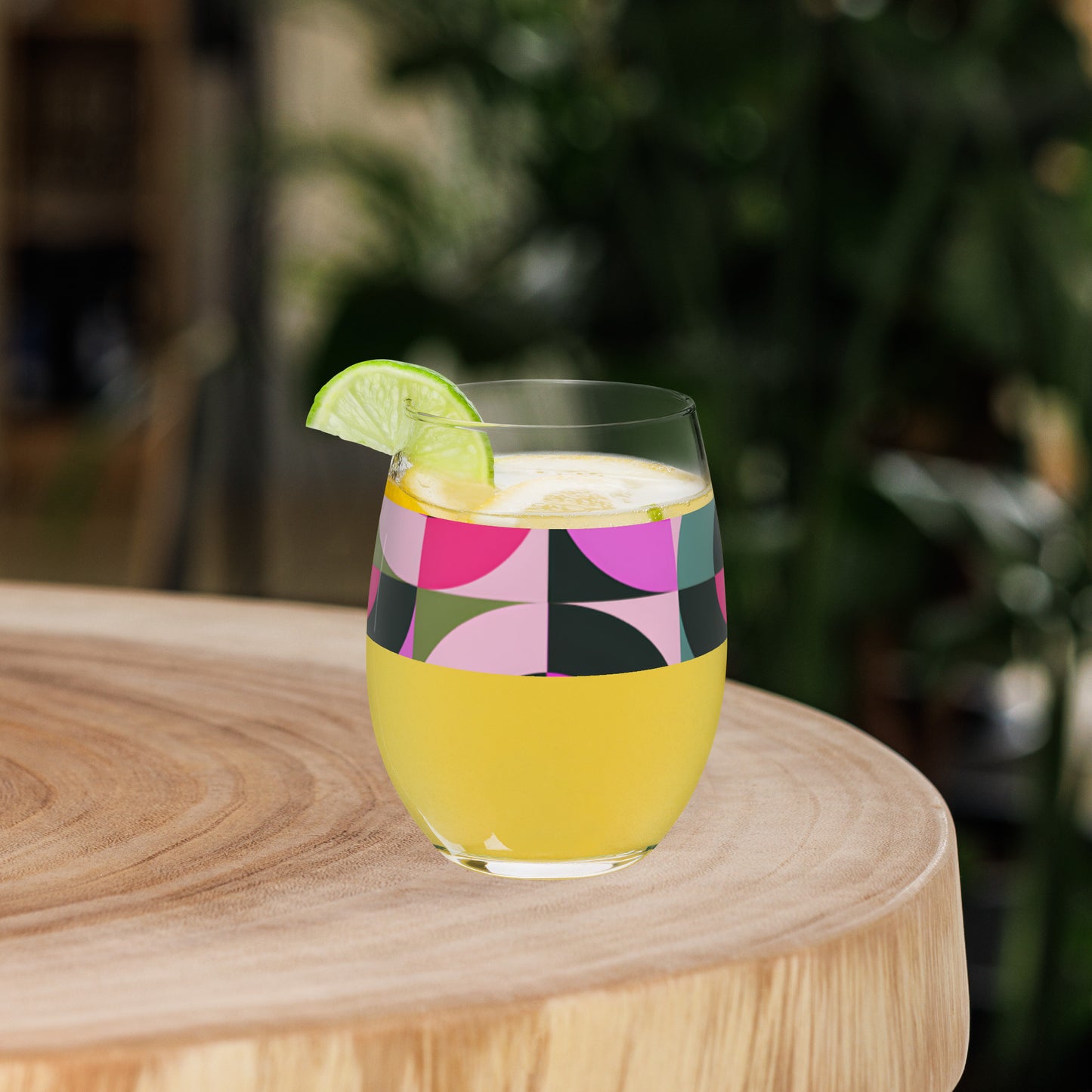 Squark Mid-Century Modern Stemless wine glass