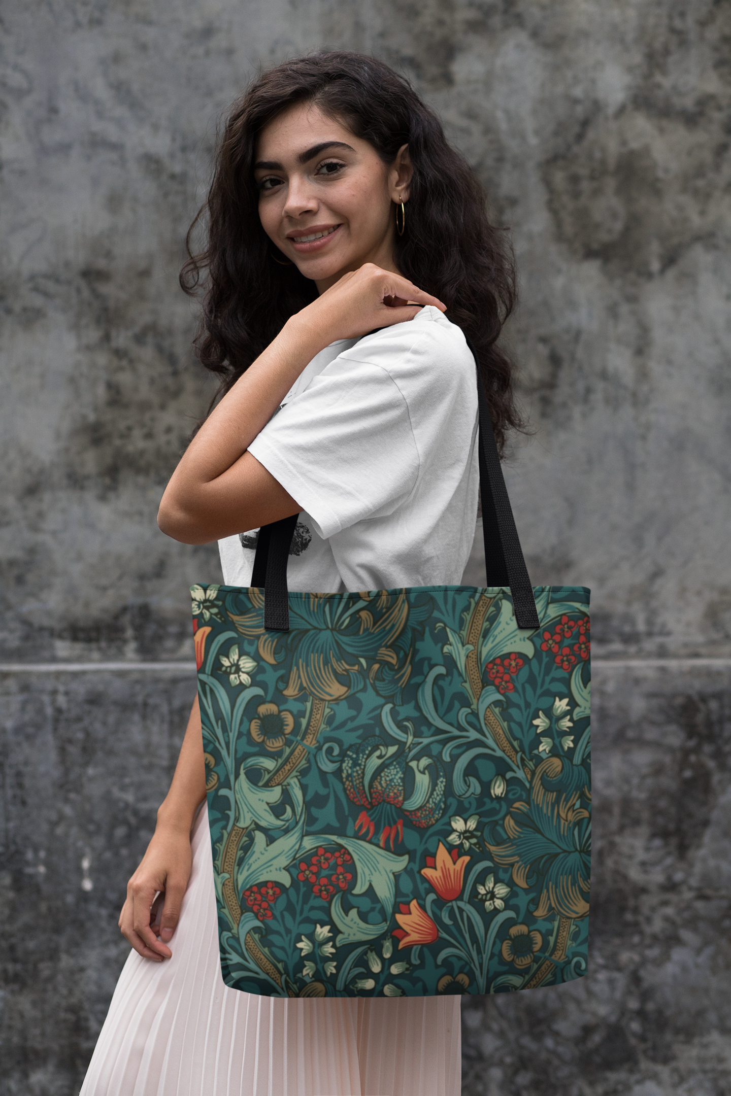 William Morris Golden Lily Floral Tote bag MEDIUM