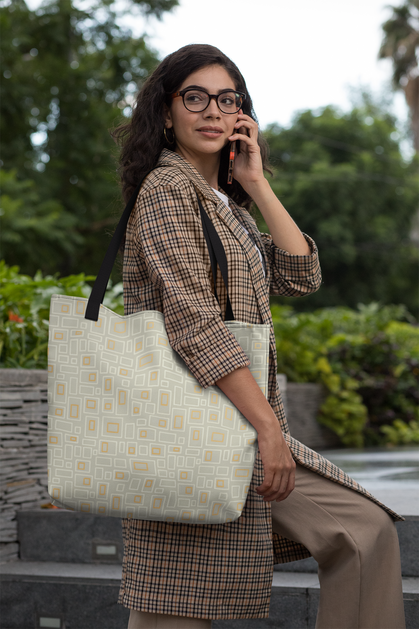 Cuadra Mid Century Modern Tote Bag LARGE