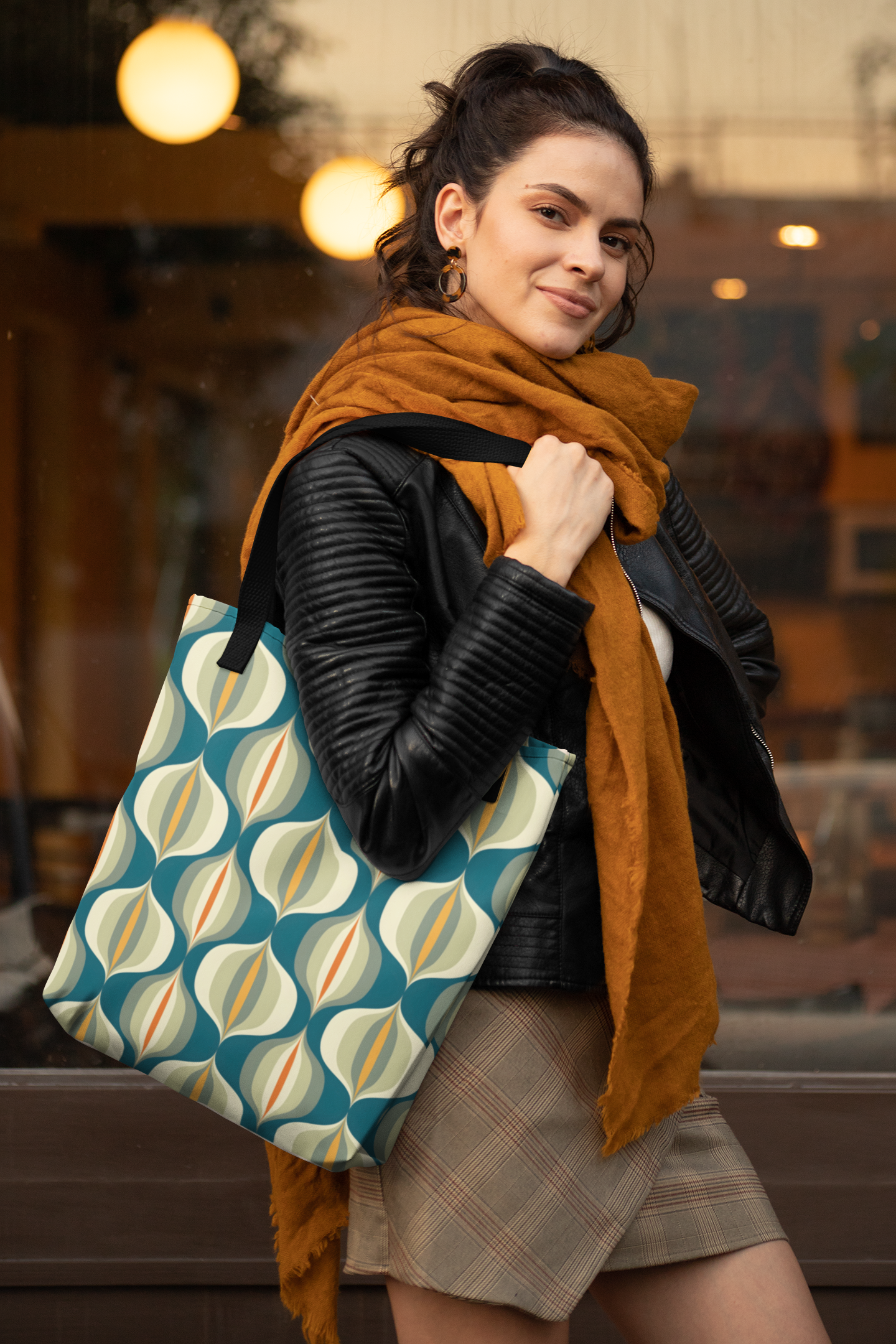 Marta Mid Century Modern Style Tote bag MEDIUM