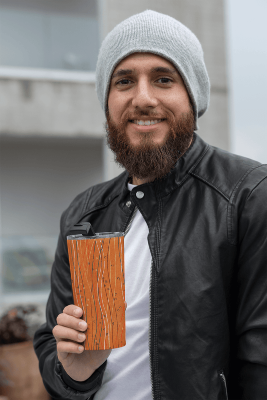 Korin Waves Tapered stainless steel tumbler