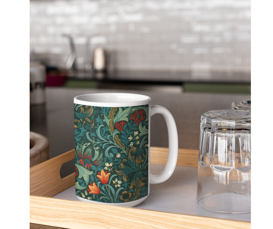 William Morris Golden Lily Floral Mug