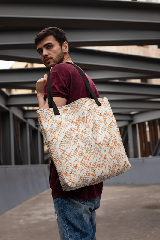 Avant Garde Large Tote – A Striking 20th-Century Linear Art Design
