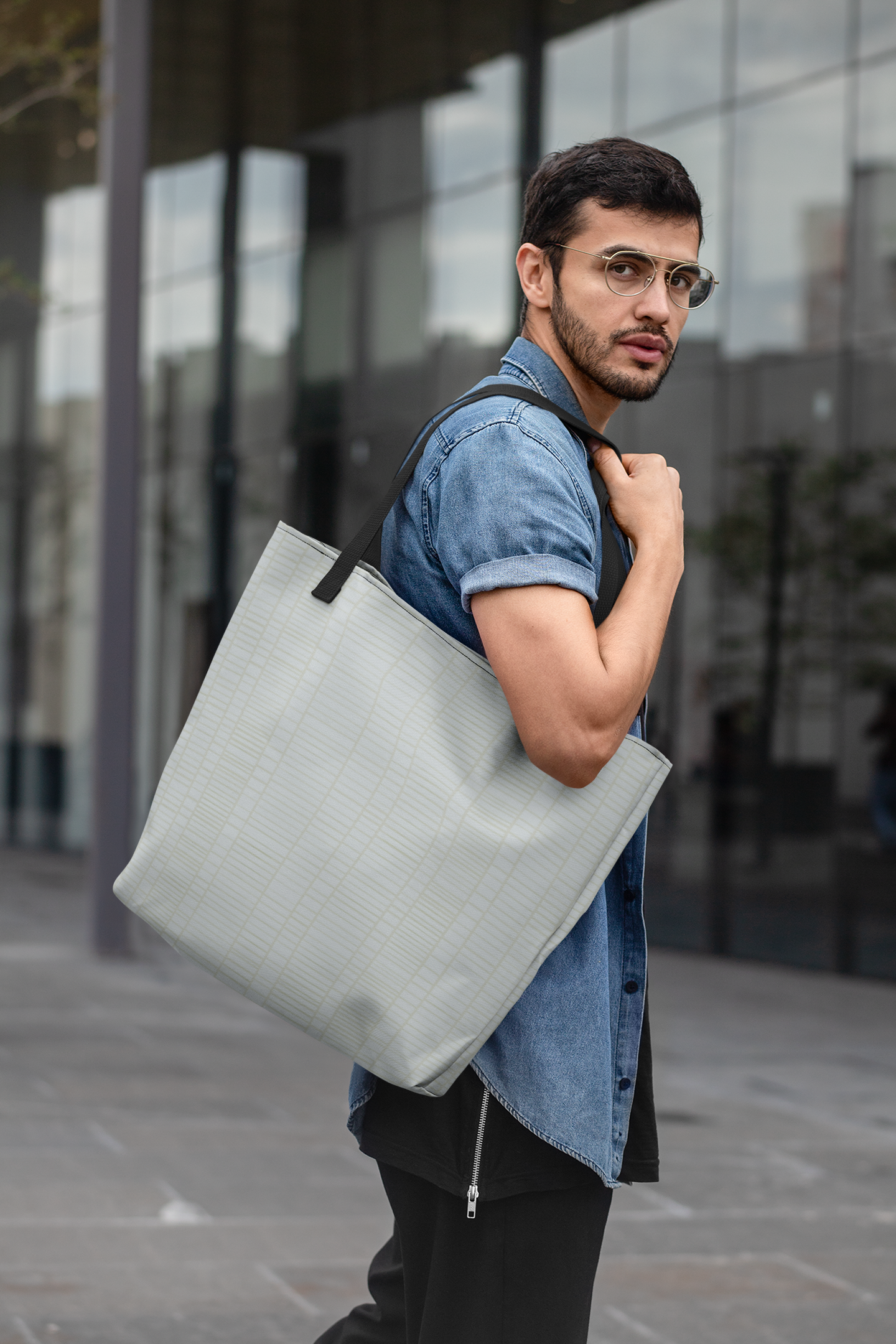 Brunner Mid Century Mod Style Tote Bag LARGE