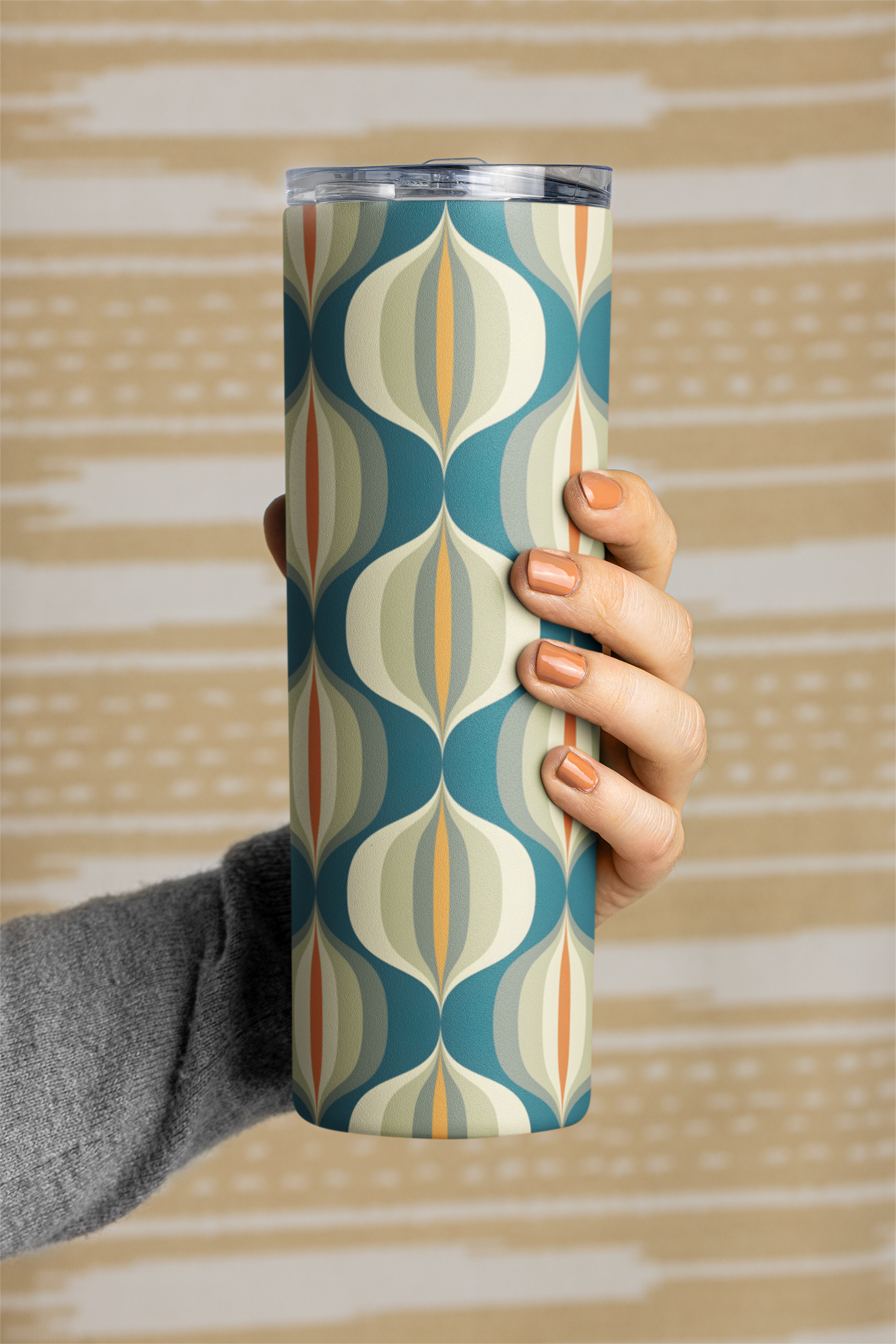 Marta Mid Century Modern Style Stainless steel tumbler