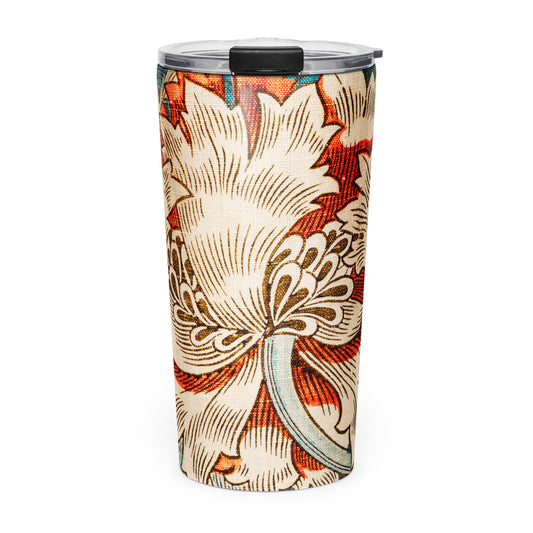 William Morris' Honeysuckle Floral Print Tapered stainless steel tumbler