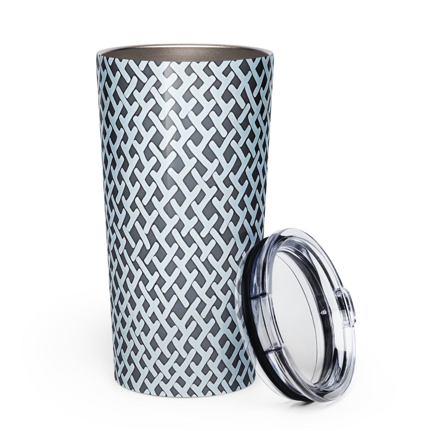 Skreen Mid-Century Modern Textile Design Tapered stainless steel tumbler