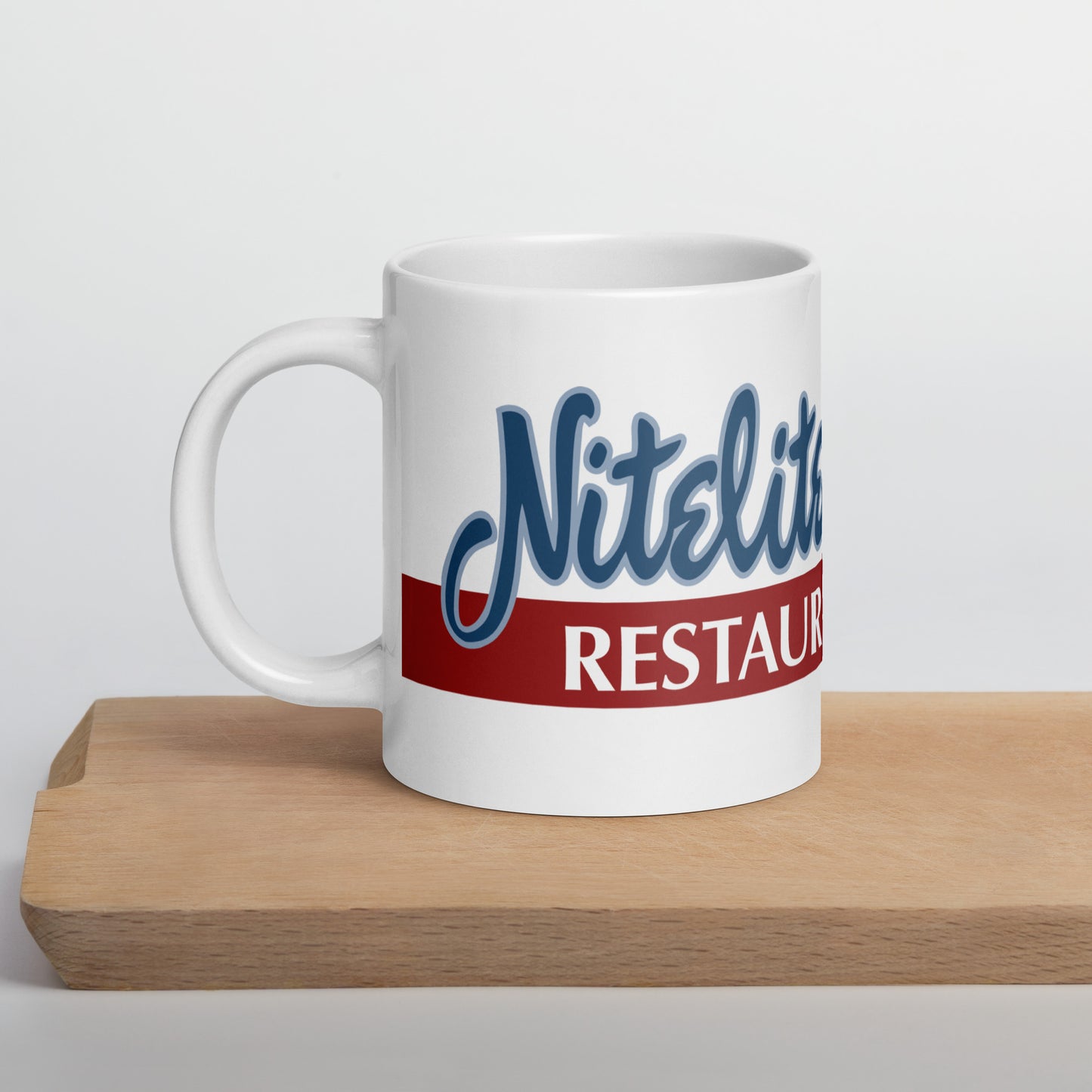 Nitelite White glossy mug